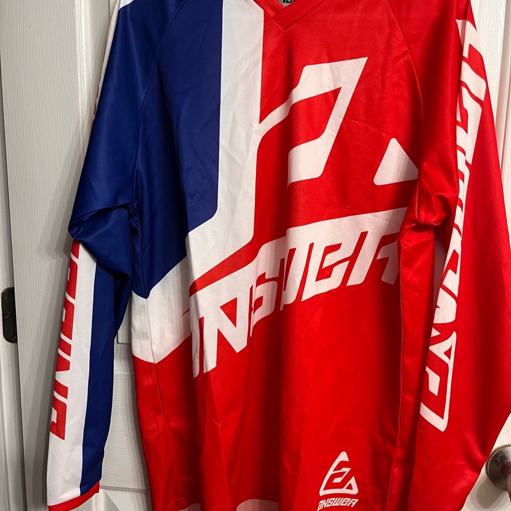 ANSWER JERSEY MOTOCROSS SYNCRON MX - VOYD RED / BLUE / WHITE REFLEX Medium